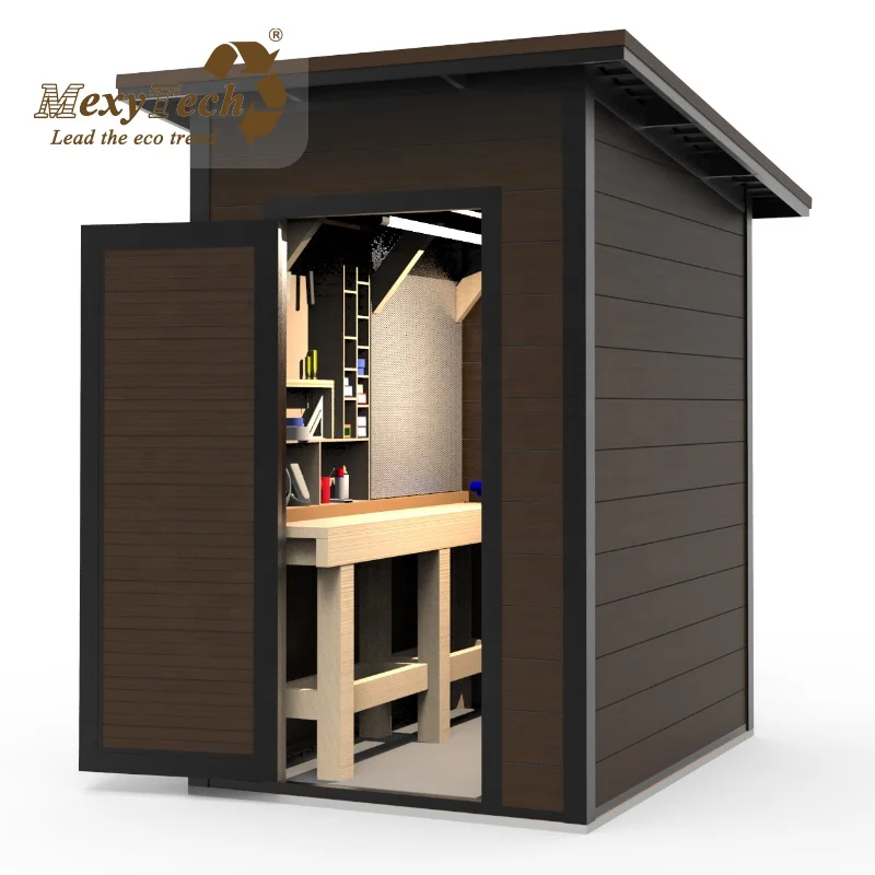 Wpc Garden Sheds Building Storage Outdoor House Customized Modern