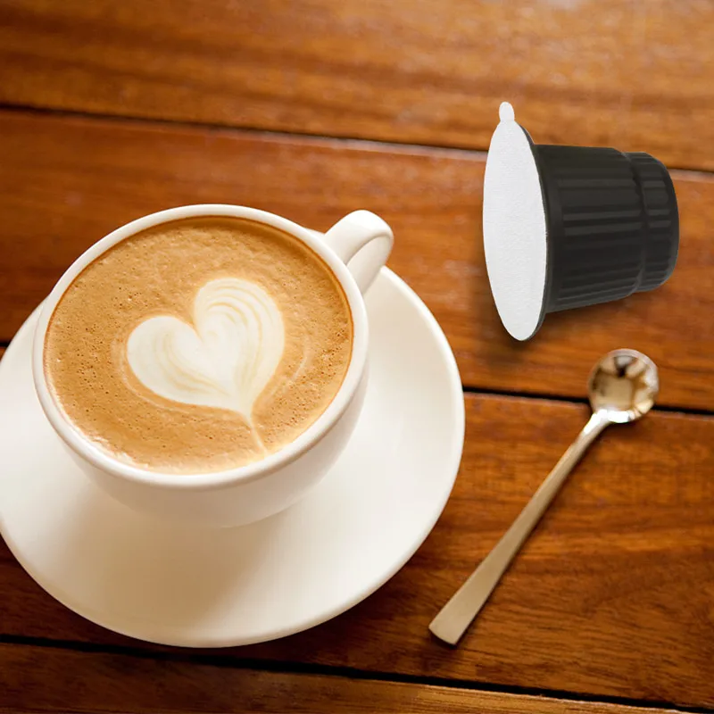 Refillable Nspresso Filter Reusable Nspresso Coffee Capsules With  Disposable Aluminum Foils Lids