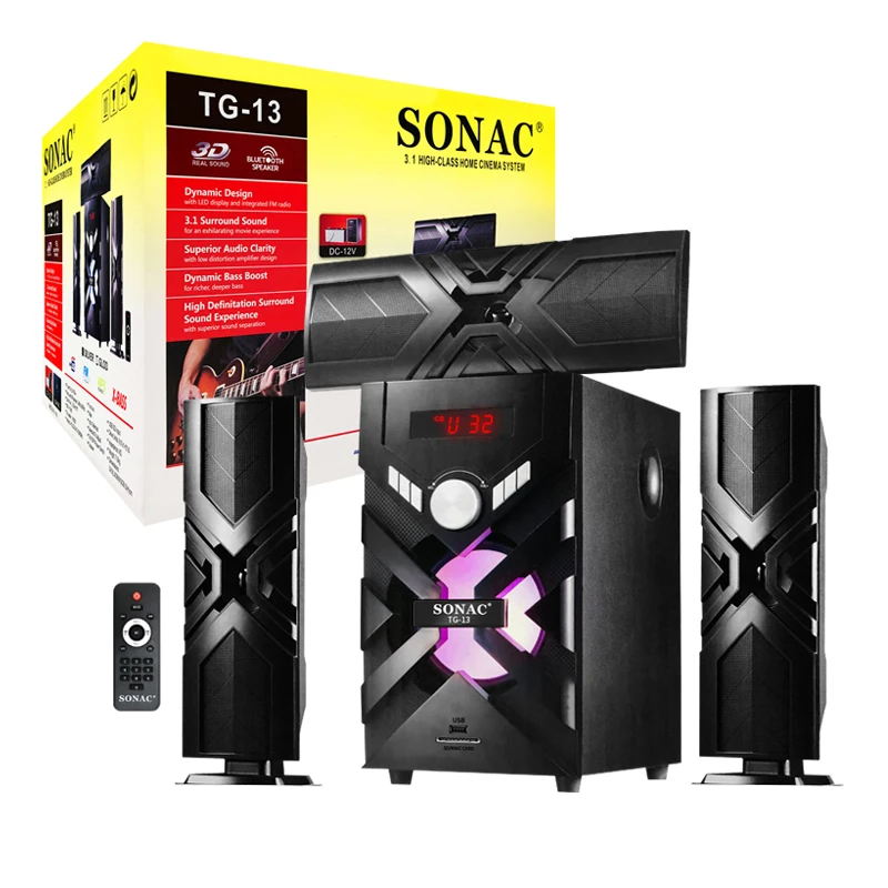 SONAC TG-13 3.1 Speaker Hi-Fi audio system sound Subwoofer professional speaker home theater wireless speaker