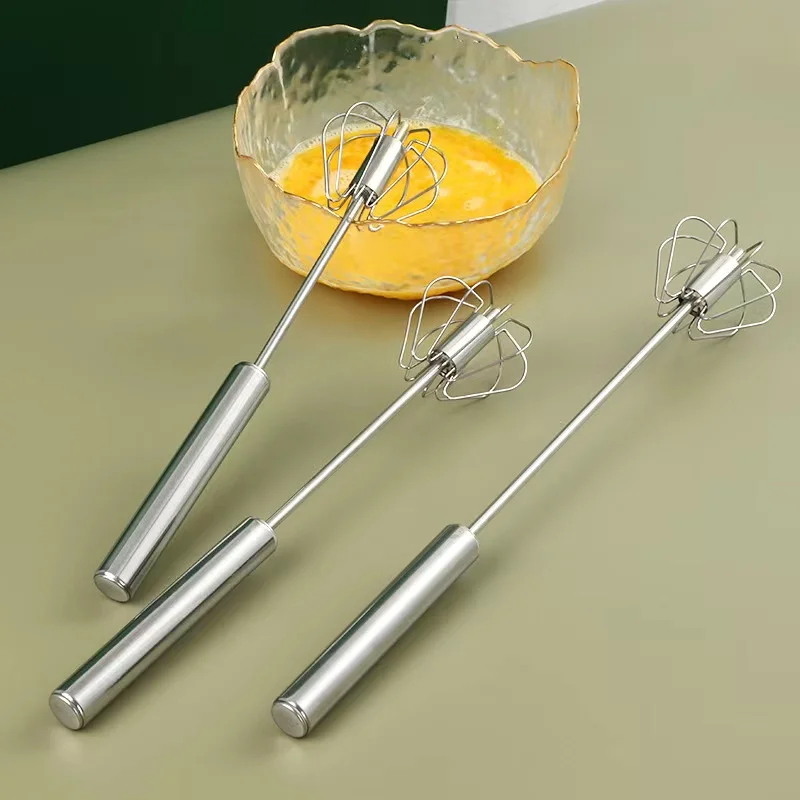 Лидер продаж полуавтоматический взбиватель яиц кухонная утварь яичный миксер из нержавеющей стали венчик для