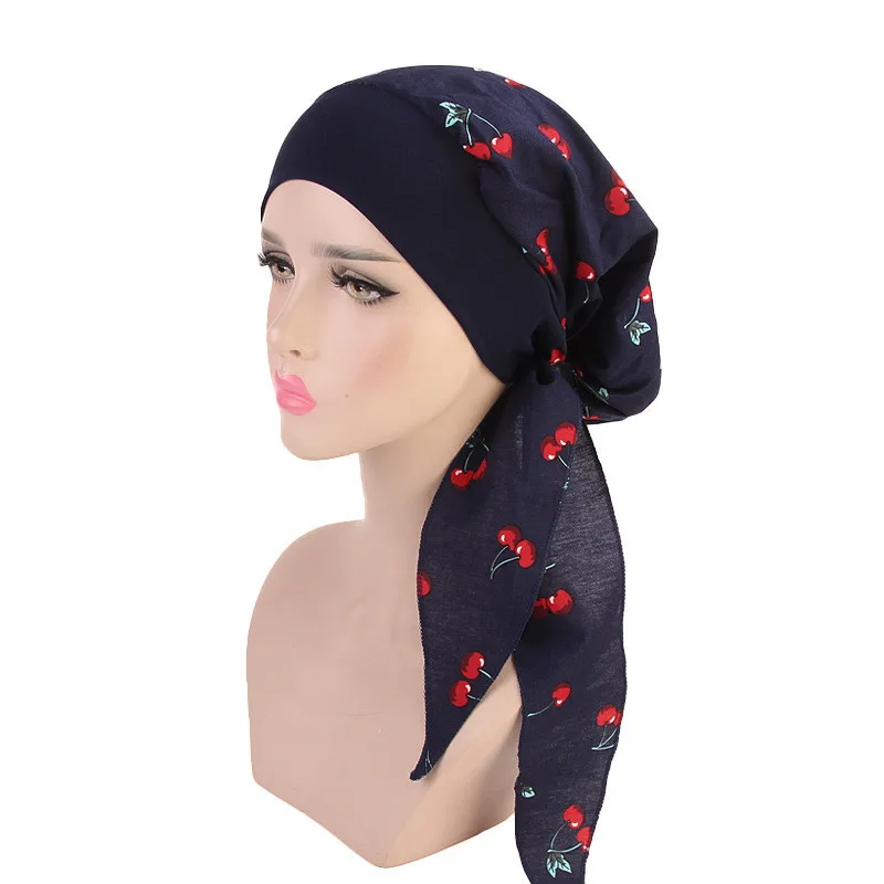 
Womens Cotton Hats Cap Bonnet Chemo Hijab Turban Caps Beanie Head Scarf Wrap Hat 