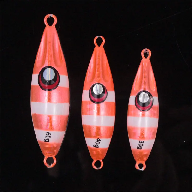 OEM and on stocks sea boat fishing bionic jigging bait luminous lead fish jigging bait