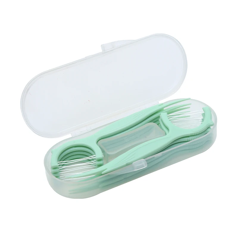 Bulk Biodegradable Personalized Eco Friendly Flosser Vegan Silk Tooth Dental Floss Pick