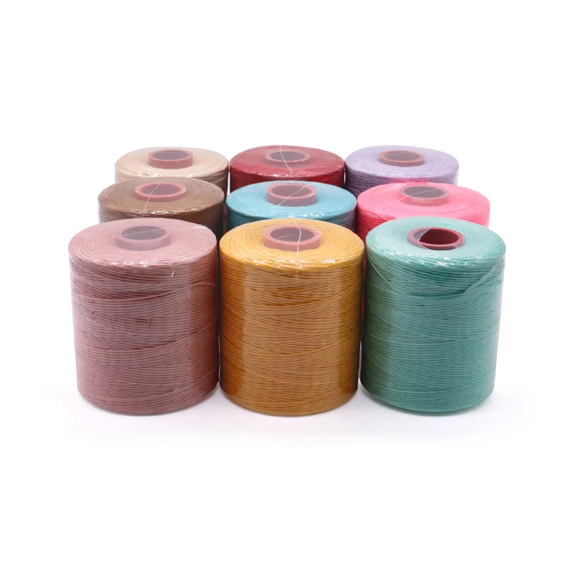 2.0mm Black Waxed Cord Flat Waxed Polyester Thread Cord String Strap Necklace Rope For Jewelry Making