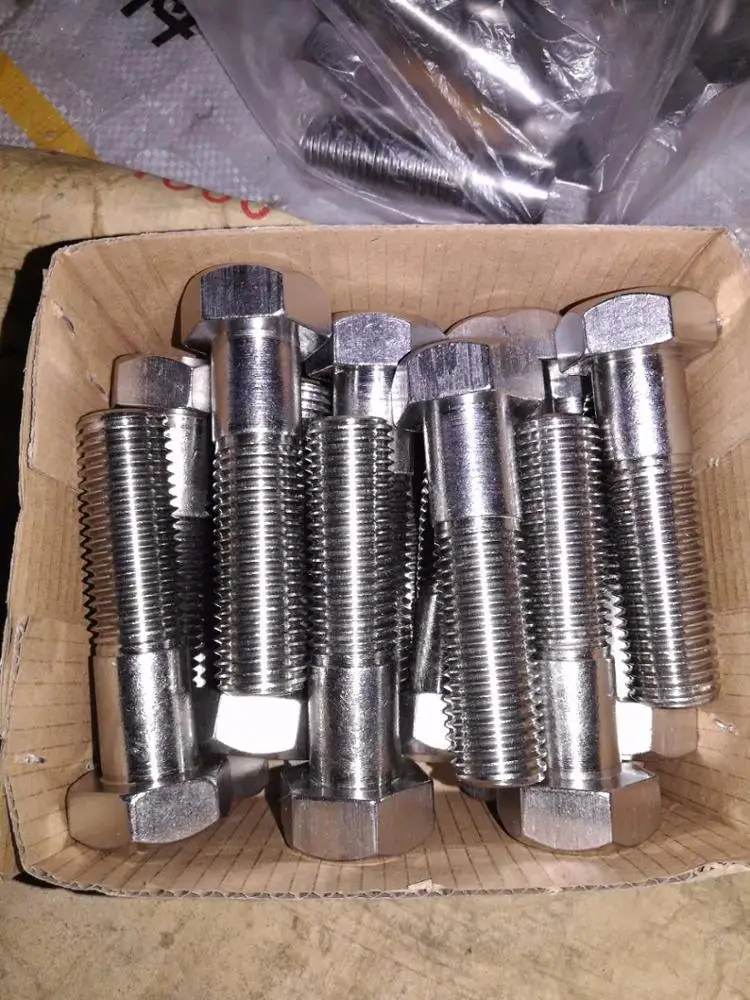 Fasteners S31254 254SMO EN DIN 1.4547 hex bolt stud threaded rod