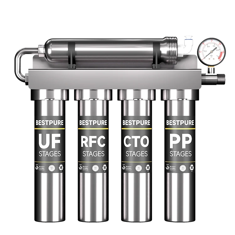 PP CTO RFC Water Filter Cartridge Home Use Table Top 5 Stage Water Filtration System UF Water Filter