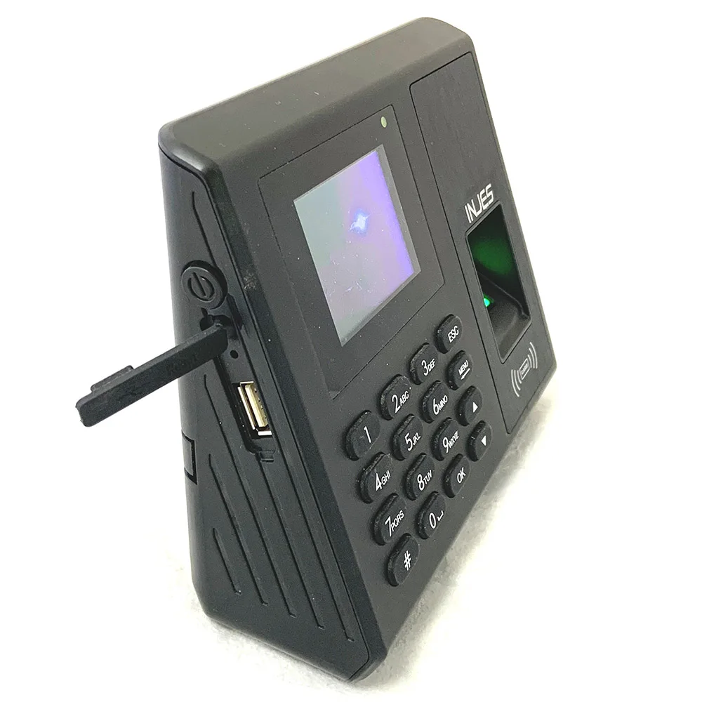 INJES fingerprint bundy clock biometrics with Backup Battery for projects or Chain shop or company