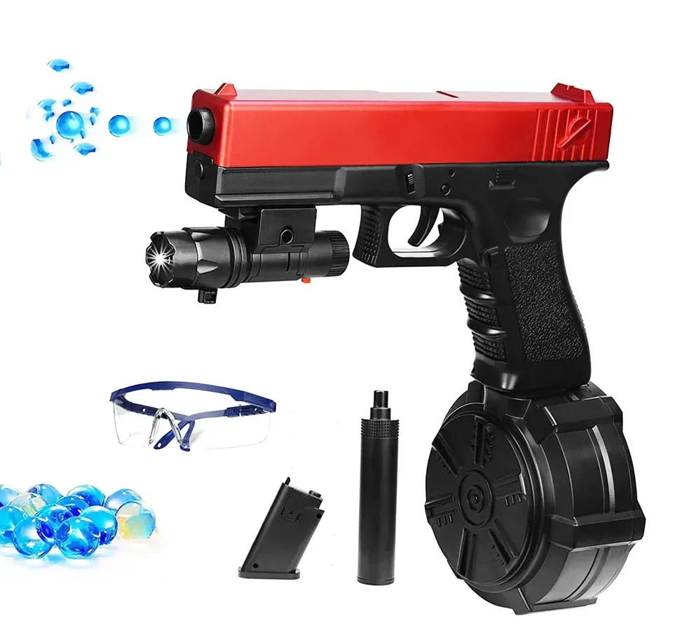 boy gift pistol soft bullet automatic continuous shooting toy gun water gun for kids and adult free shipping gel ball electric