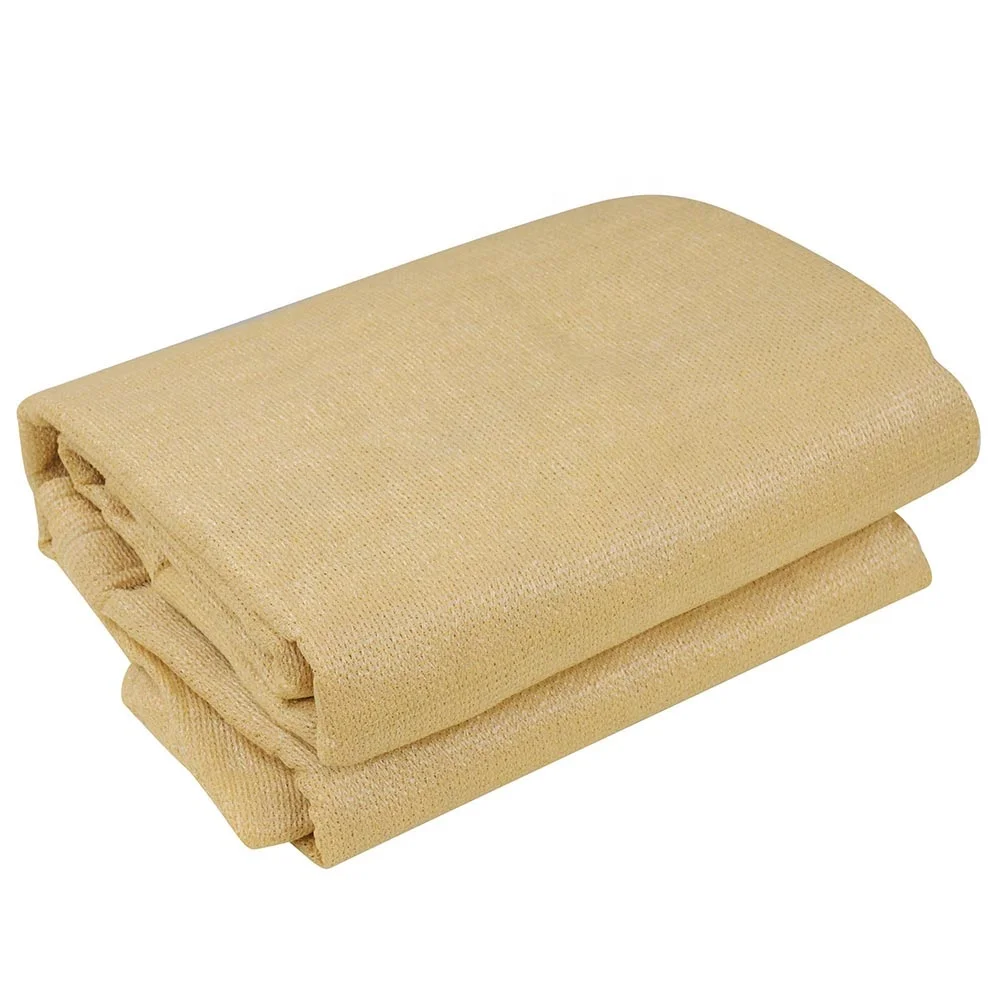 UV block sunshade for outdoor square beige sun shade sail