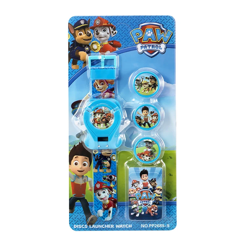 
New Launchers Toy Catapult Frisbee Children Watch Cartoon Character Anime Figures Calendar Digital Electronic Watches Gifts Sets 