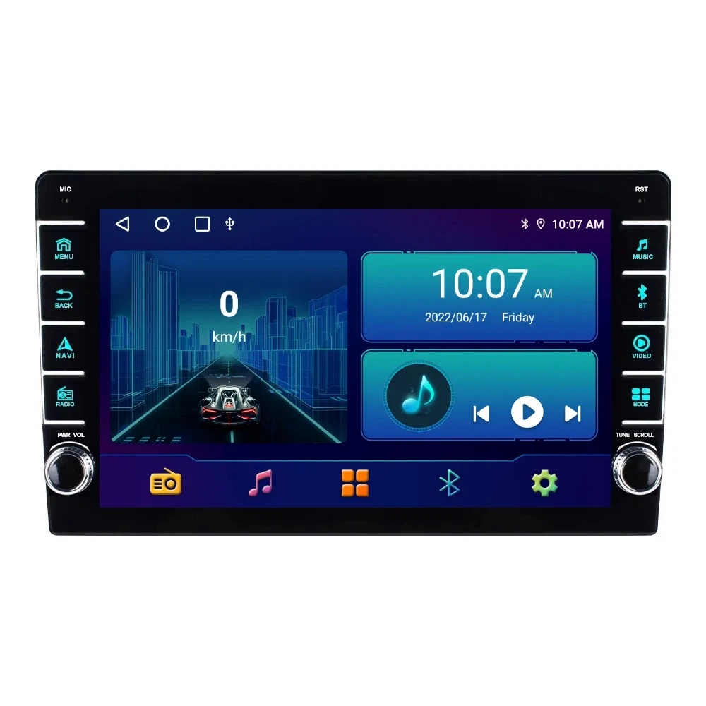 9 дюймов Универсальный Автомобильный дисплей android беспроводной carplay мультимедийная навигация автомобильное радио DVD плеер