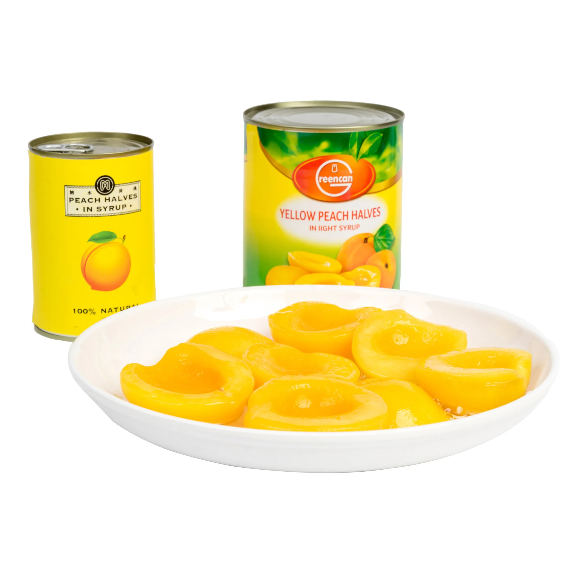 Popular Hotel Baked Sweet Fruit Cans Canned Yellow Peach Halves 425g