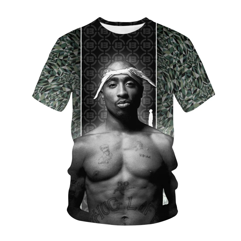 New Arrival T-shirt 2PAC 3D Print Streetwear Rapper Hip Hop T Shirt Men Women Sport Casual Tees Tops Tupac Male Tshirt Clothing