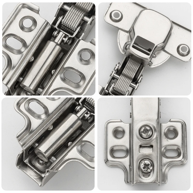 Mini Hidden Hinge Short Arm Slide on Hinge Adjust Kitchen Door Hinge Furniture Hydraulic Bisagras Para