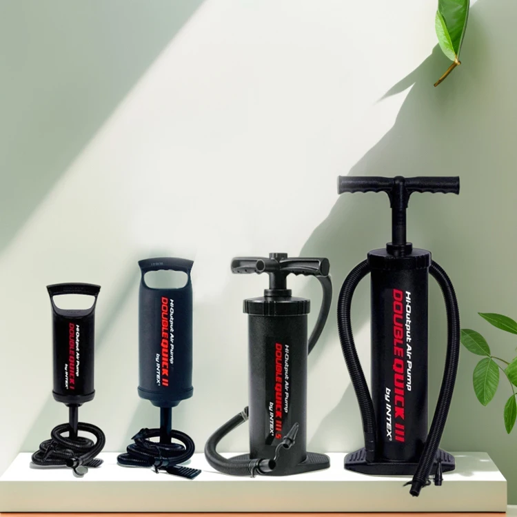 Small Inflator Intex Double Quick Hand Air Tube Pump for Swimming Pool Use Efficient and Convenient Handheld Inflatable Pump