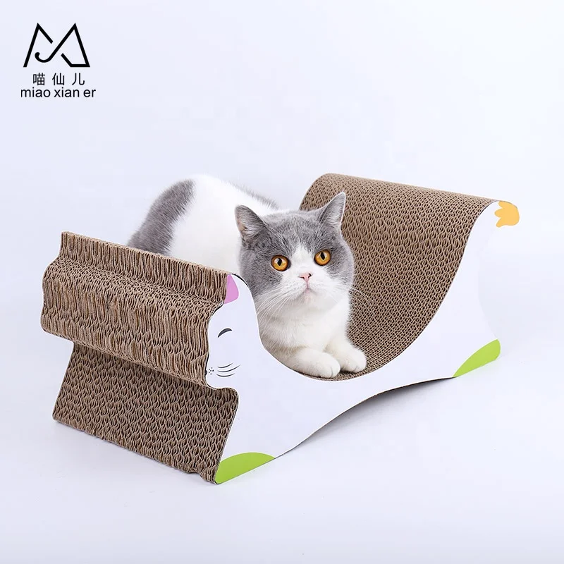 Eco-Friendly Feature corrugated paper material cat fish toy