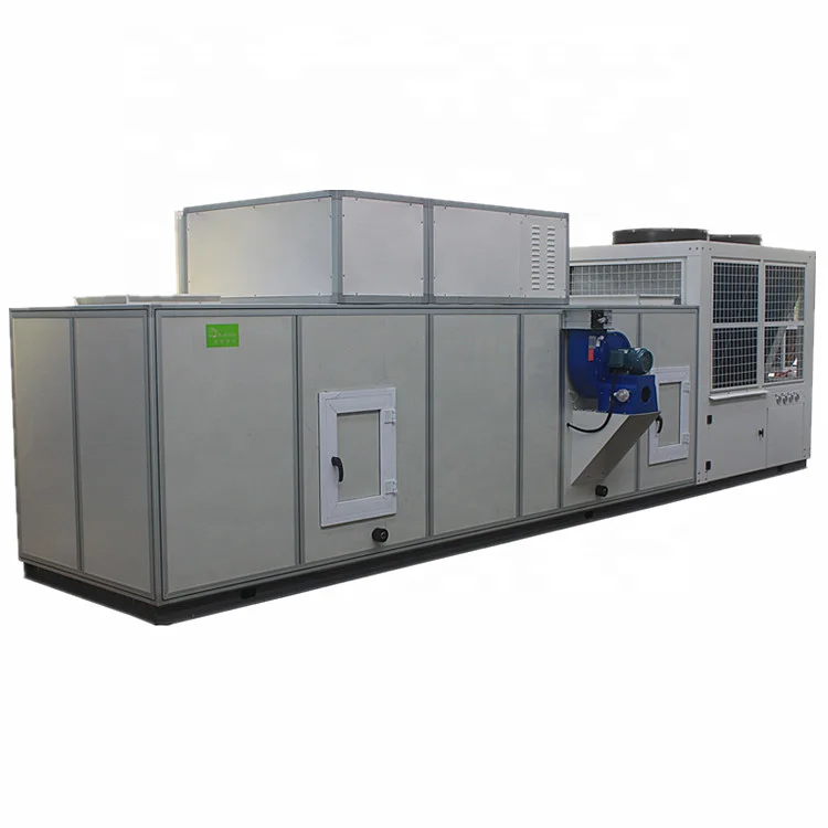 Great performance air cooling system industrial T3 rooftop packaged unit 50hp rotor cleaning AHU with great price