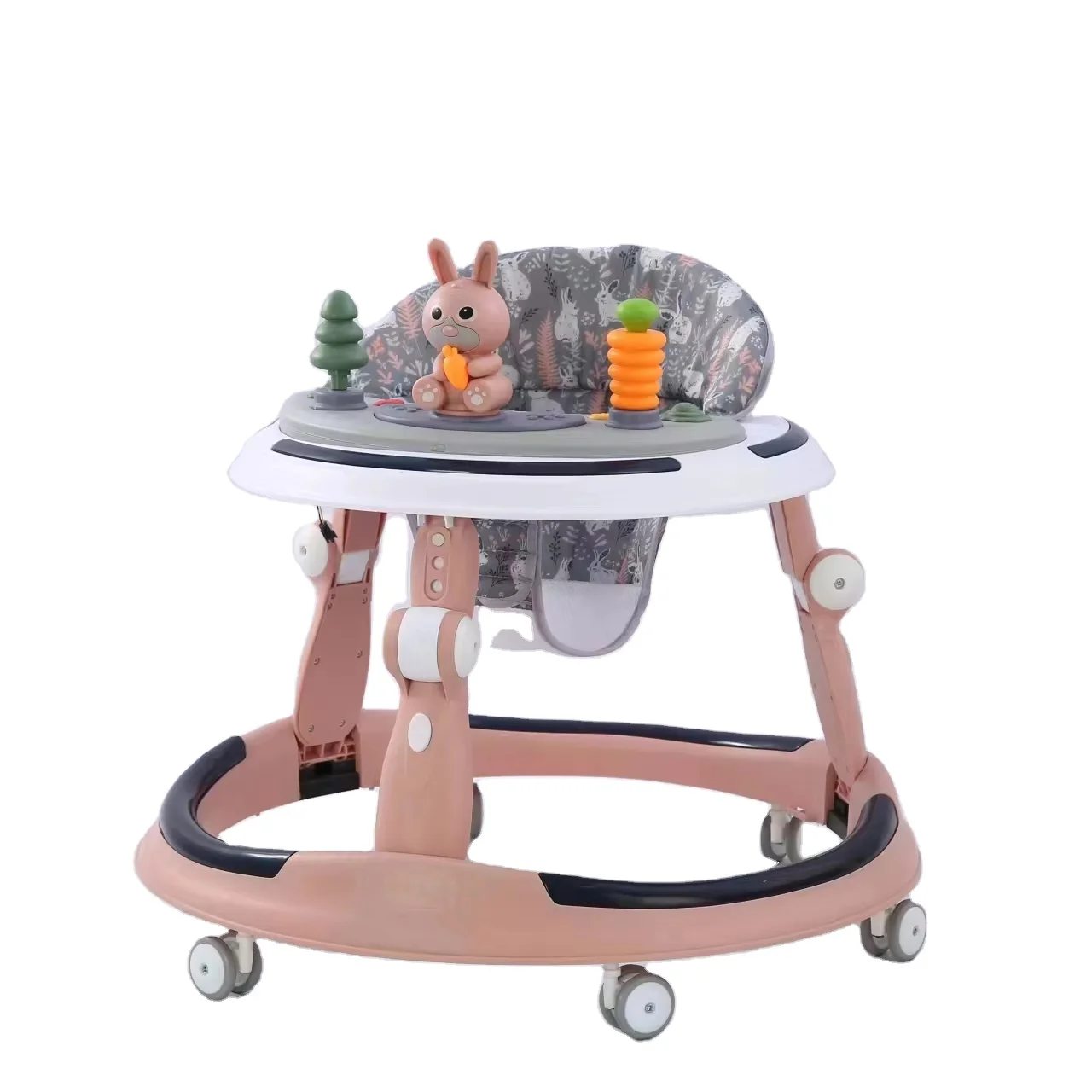 2024 New Design High Quality Adjustable Baby Walker Music Light Balance Exercise Vehicle Baby Riding Plastic Frame Toy Features