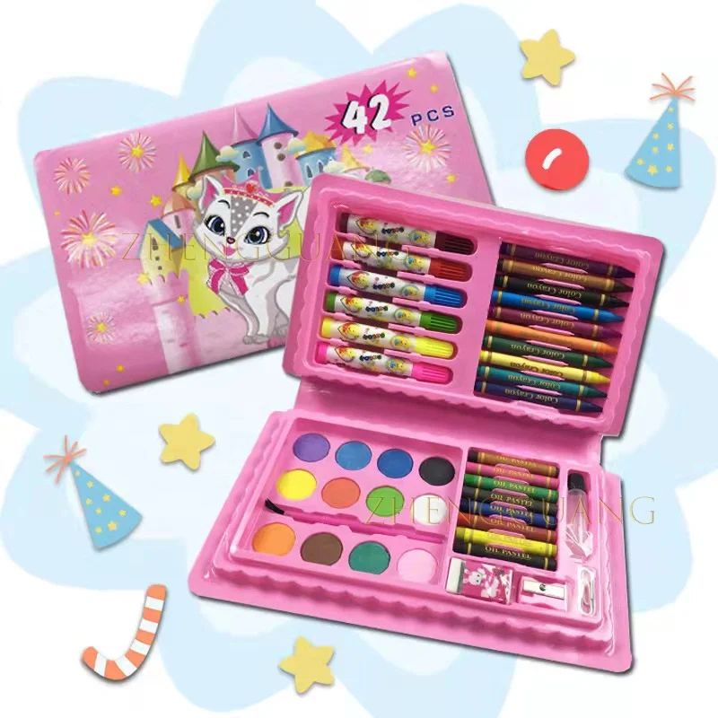 Zhengguang 42PCS живопись инструмент для рисования художественные принадлежности Канцелярский набор детей Наборы