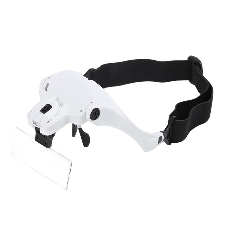 5 Lens 1.0X-3.5X Adjustable Loupe Headband Magnifying Glass For Collections Circuits Jewellery