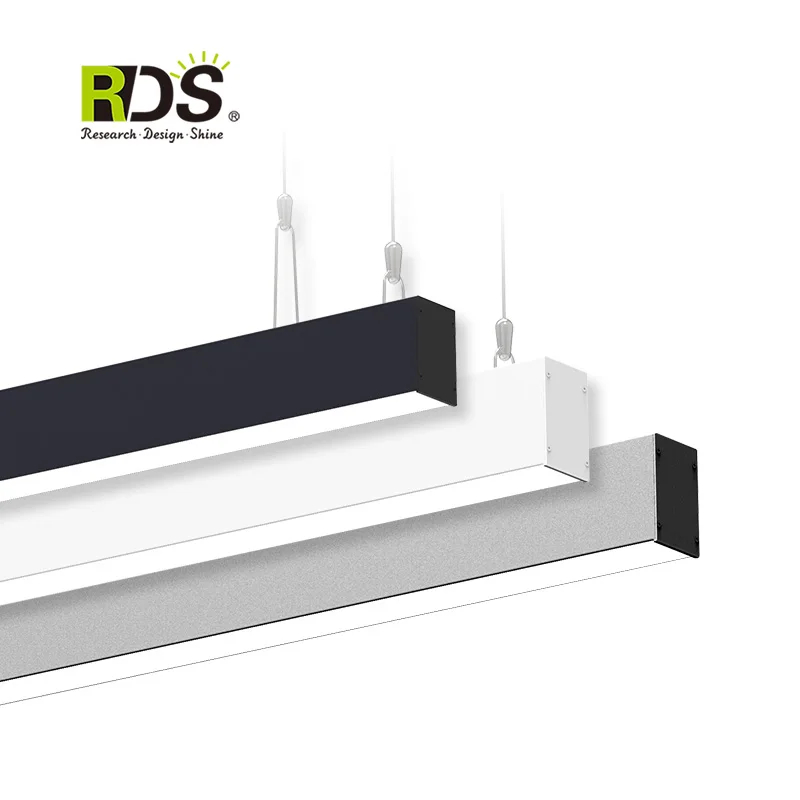 Индивидуальный линейный подвесной светодиодный светильник 2 фута 30 Вт 4 фута 40 Вт 8 футов 60 Вт с датчиком движения