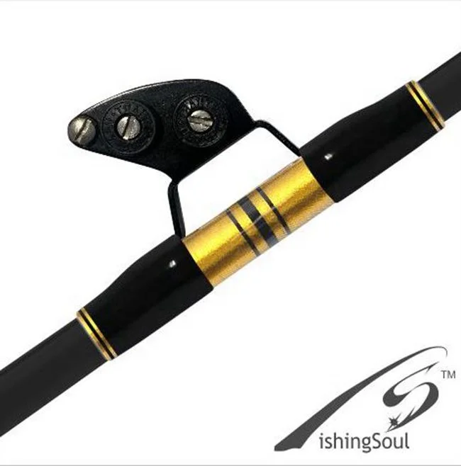 GMR315  Stuart Aluminium roller Turbo guides swivel tip slick nylon butt gimbal Big game Boat trolling carbon fishing pole rod
