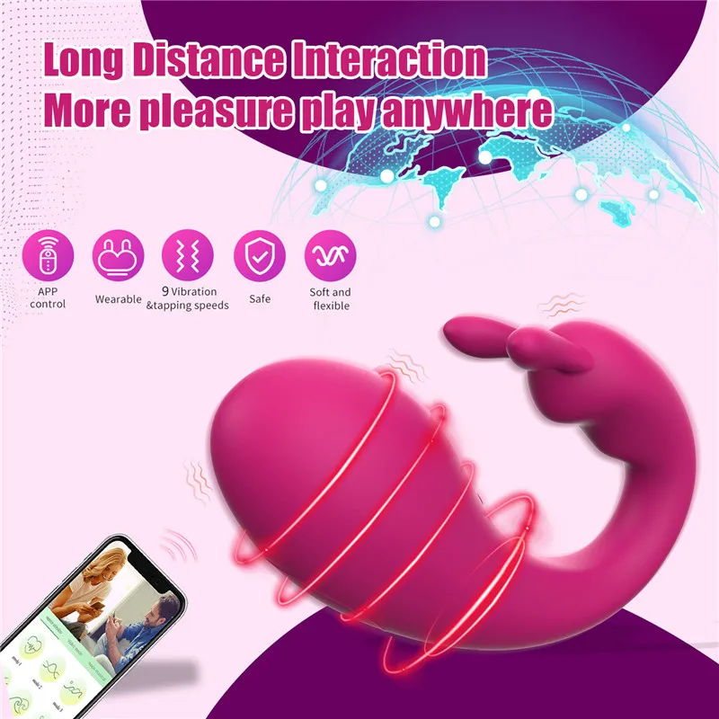 Long Distance Wearable Smart App Wireless Remote Controlled Vibrating Dildo G spot sex toy Women Panty Egg bluetooth Vibrator