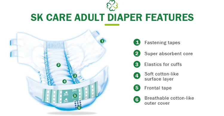 NEW Style Adult Diaper Disposable Unisex Adult Diapers High Absorption Incontinence Adult Diaper Pants