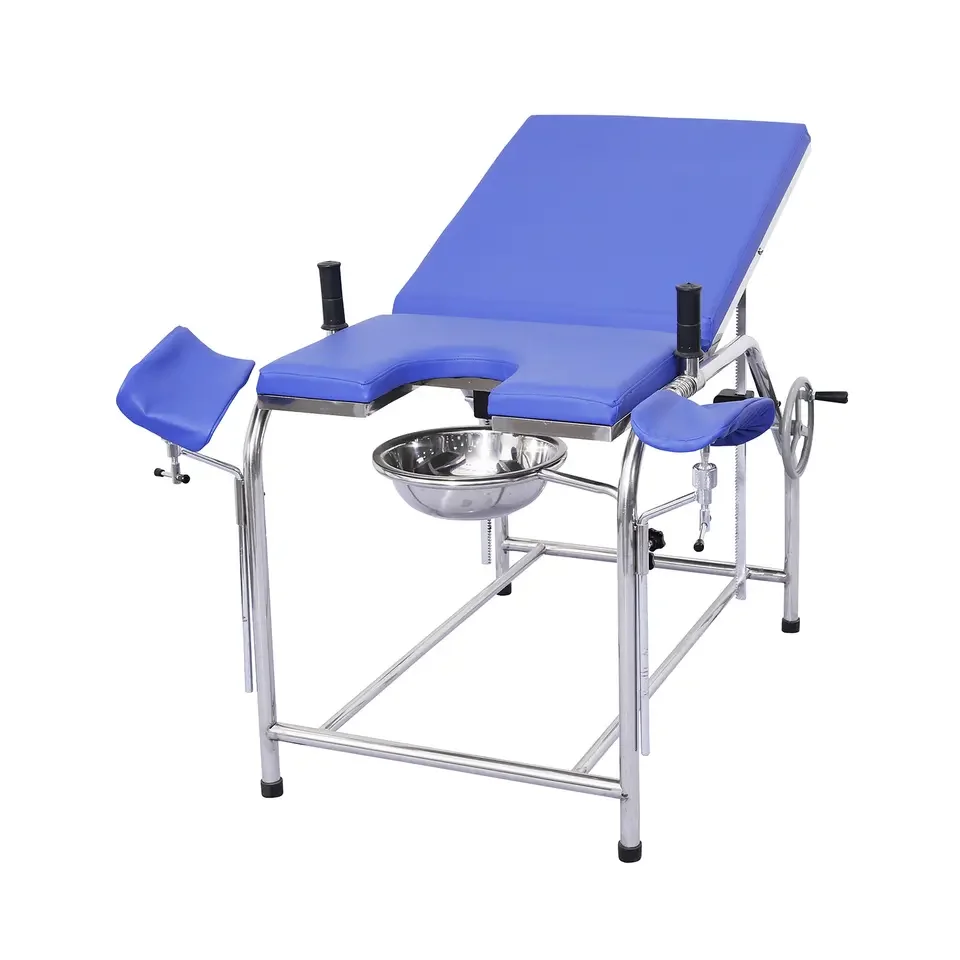 High Quality Gynecology Examination Bed Stainless Steel Hospital Examination Table Obstetric