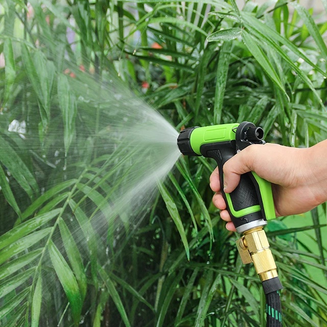 Lexia High Pressure Multi Spray Patterns Water Hose Sprayer Garden Hose Nozzle For Lawn Plant Watering