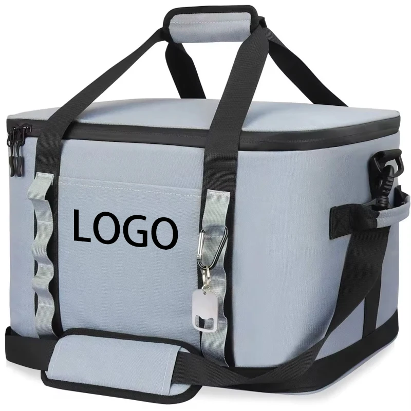 Custom Logo Outdoor Picnic Soft Leakproof Portable Thickened PEVA Waterproof Refrigerated Insulated Cooler Bag