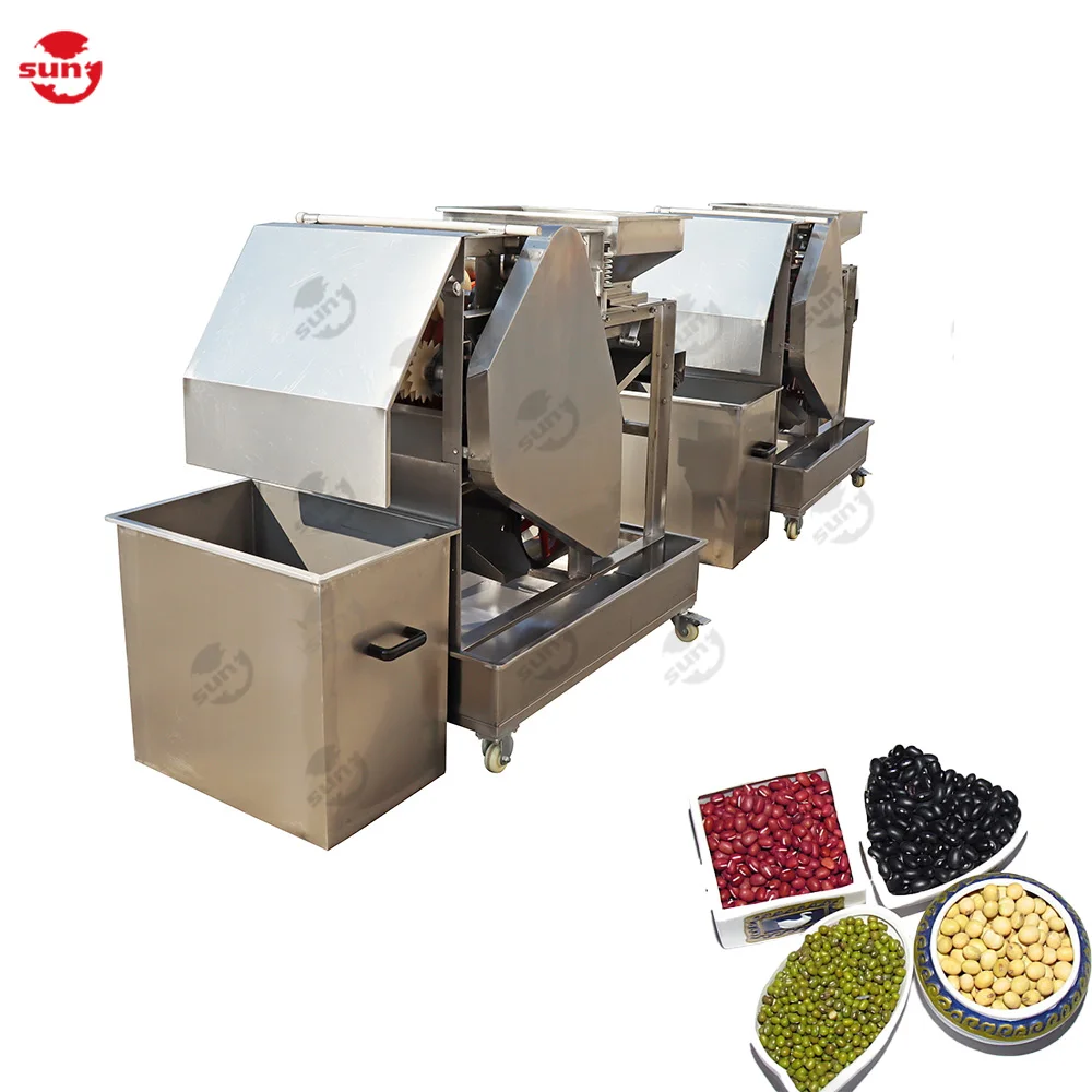 Safe and reliable wet groundnut almond peeling machine soybean broad bean peeler lentils chickpea skin removing equipment