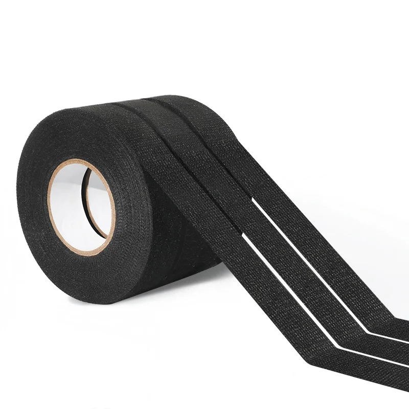 Harness Cloth Fabric Automotive 19mm Black Cable Harness Cotton Tape