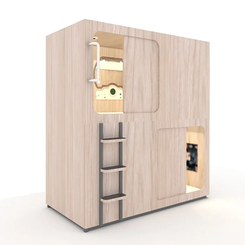  Space wood sleep pod bed box room hotel