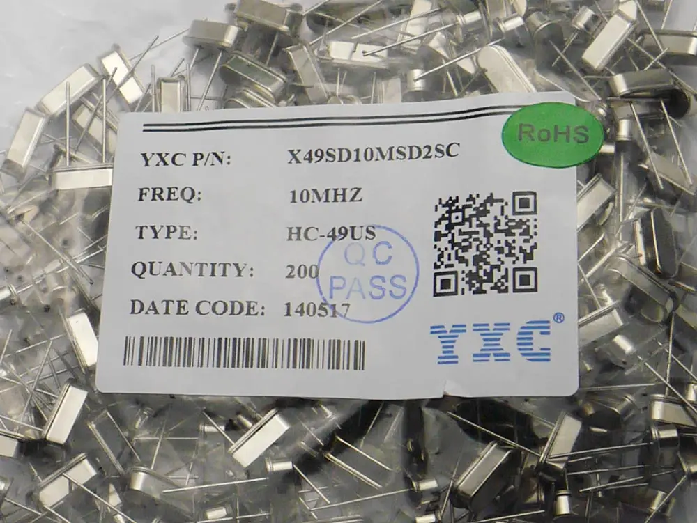 HC-49S DIP 10.000MHz 20pF 20ppm 10MHz Crystal Oscillator 10 MHz