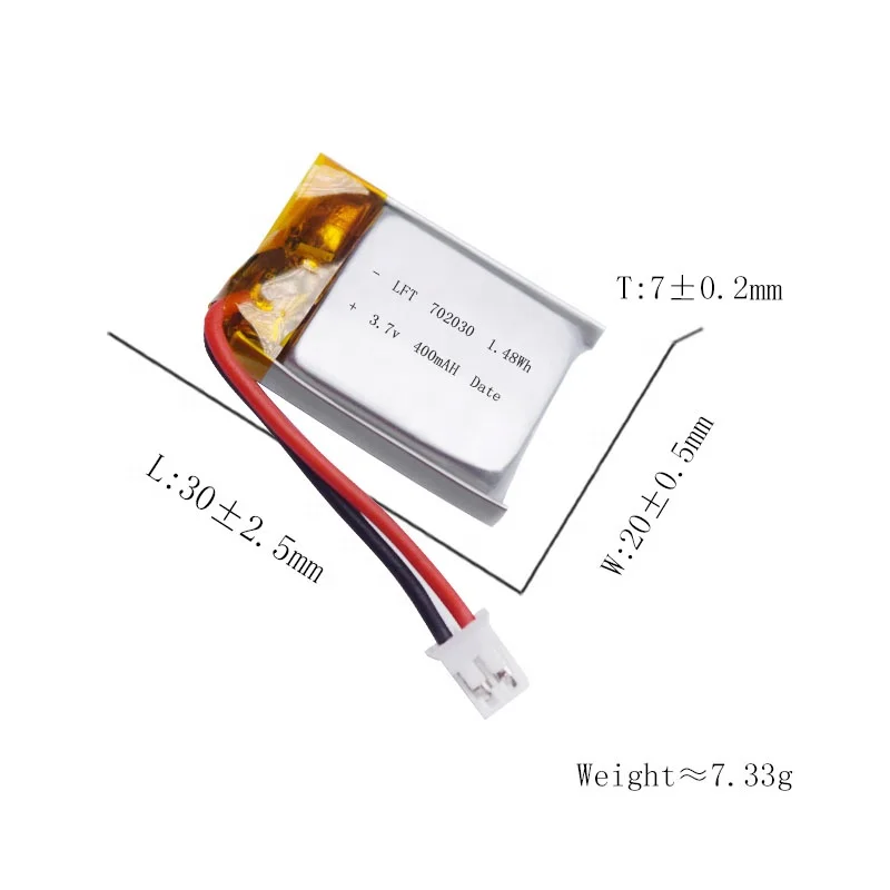 702030 902030 rechargeable lipo battery 3.7V 400mAh lithium polymer battery for speaker wireless mouse GPS locator dog trainer