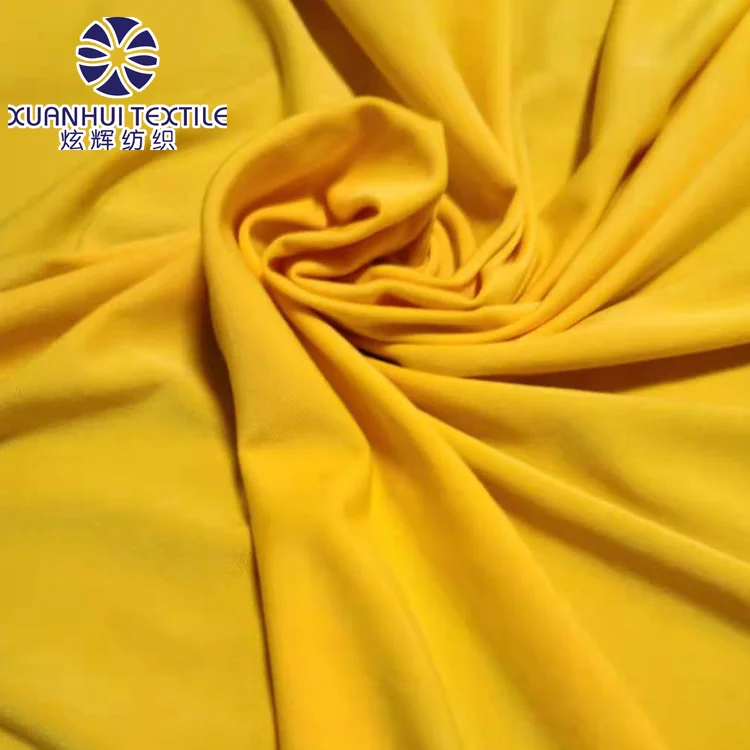 original factory 4 way stretch spandex tie DTY fabric for apparel DTY jersey