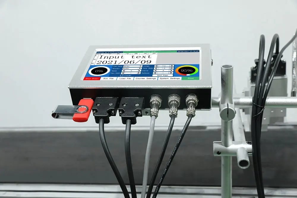 qr code continuous date batch coding inkjet printer machine for printing nonwoven mask logo printing machine date