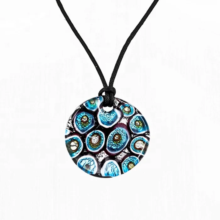 Italian murano glass millefiori pendants