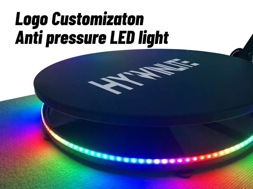 100cm automatic 100cm platform selfie shenzhen 360 photo booth with ring light