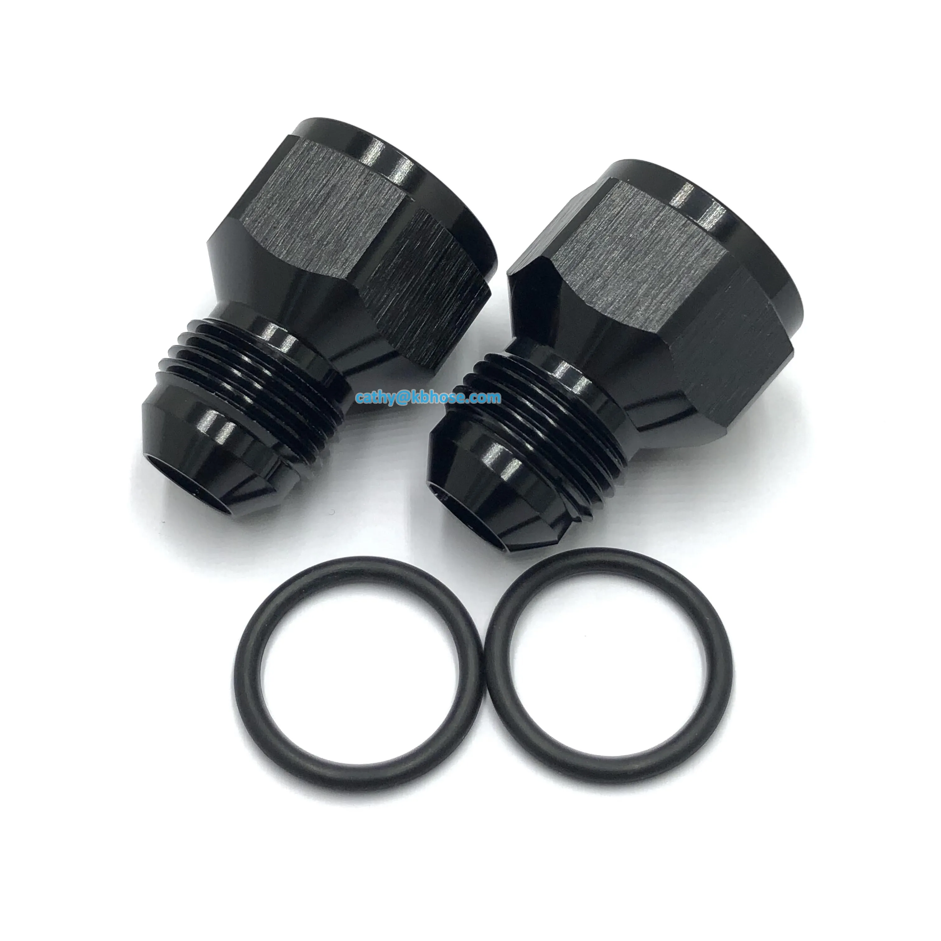 High Quality Aluminum Anodized Female to Male Flare Fuel Oil Hose Line Pipe Adapter Fitting AN Reducer