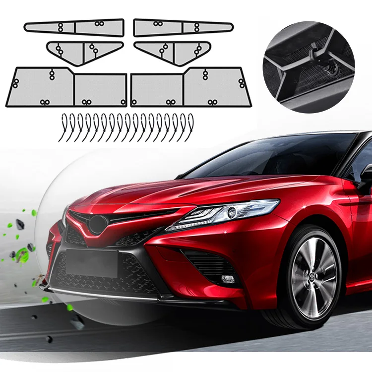 Front Grill parts Grill Mesh Inserts Protective Stainless Steel  Front Insect Grille Net Inserts For camry 2015 2018 2020  2021