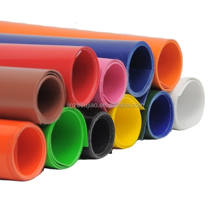 Famous JINZE brand 20oz pvc tarpaulin China manufacturer Vinyl coated Polyester Scrim mesh fabric