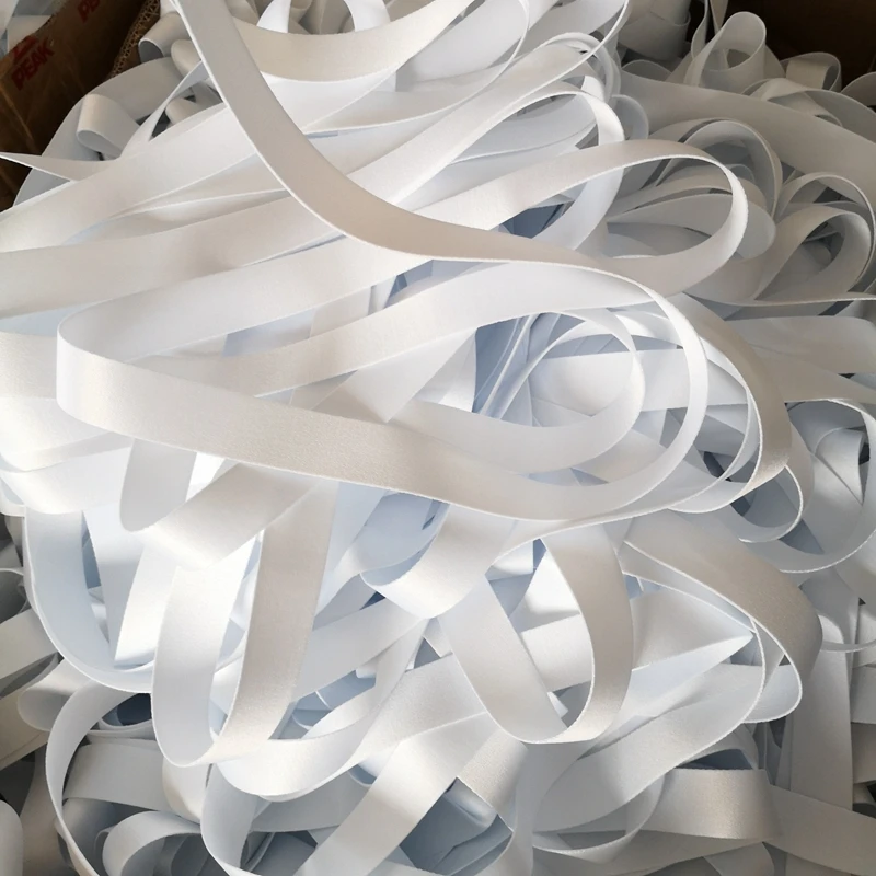 Promotional Custom Printable Plain Ribbon Roll White Blank Thick Polyester Strap Webbing For Lanyard