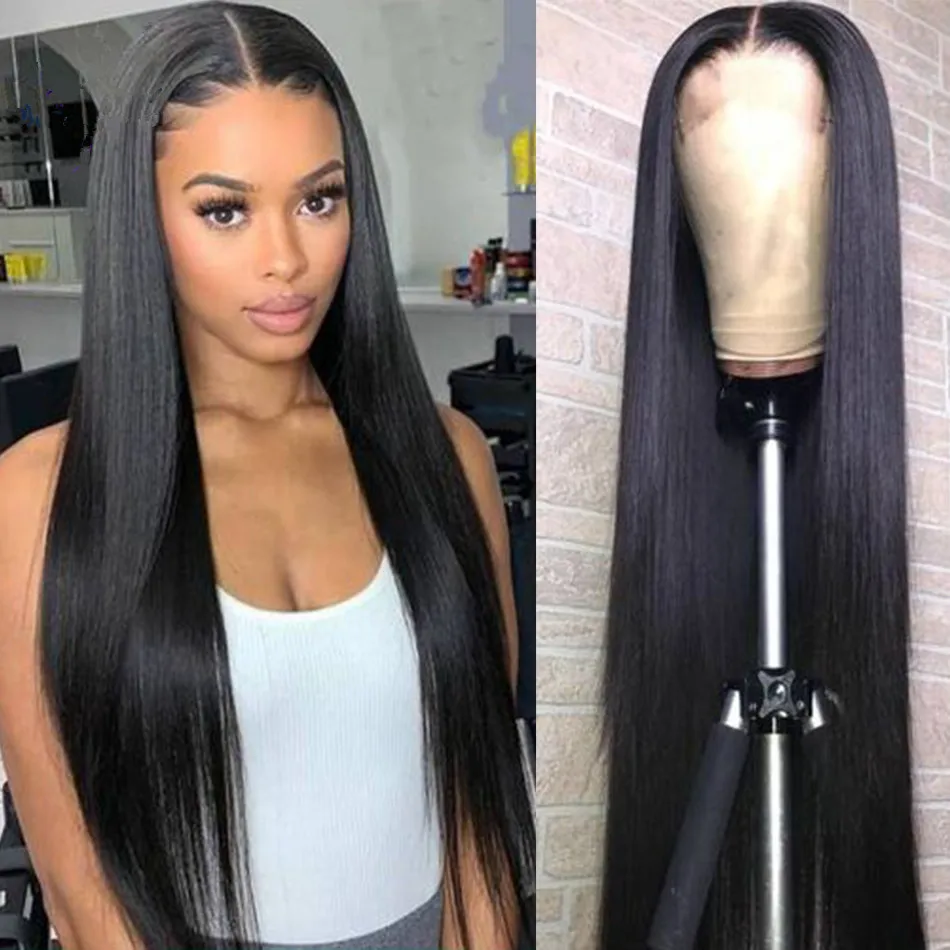 
13*6 Remy Raw Indian Virgin Cuticle Aligned Transparent HD Lace Cheap Human Hair Lace Front Wigs With Baby Hair For Black Women 