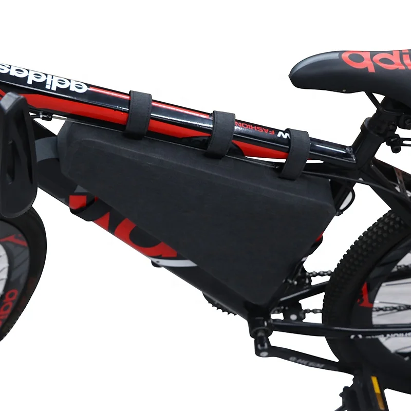 OEM/ODM 600D/PU+TPU Bicycle Frame Mounted Pack Mountain Cycling Bag Waterproof Bicycle Front Tube Frame Bike Bag