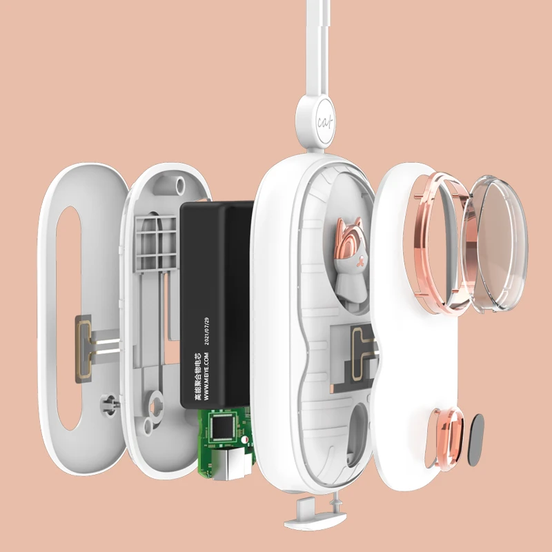 Cold winter USB hands warmer portable hands warmer with lanyard Outdoor hands heater USB type C powred