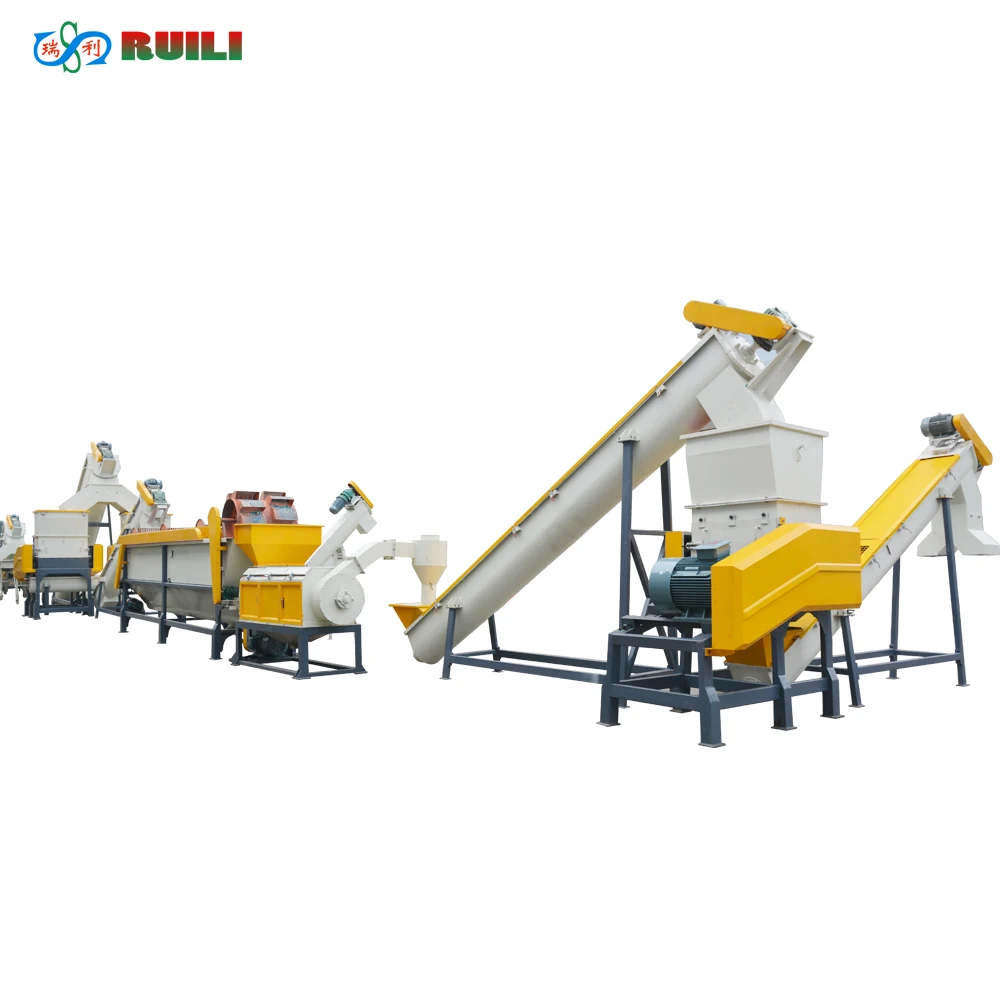 PP PE pipes plastic barrels Recycling Line PE PP Bottle Crushing Recycling Plant LDPE Washing Plastic Recycling Machine