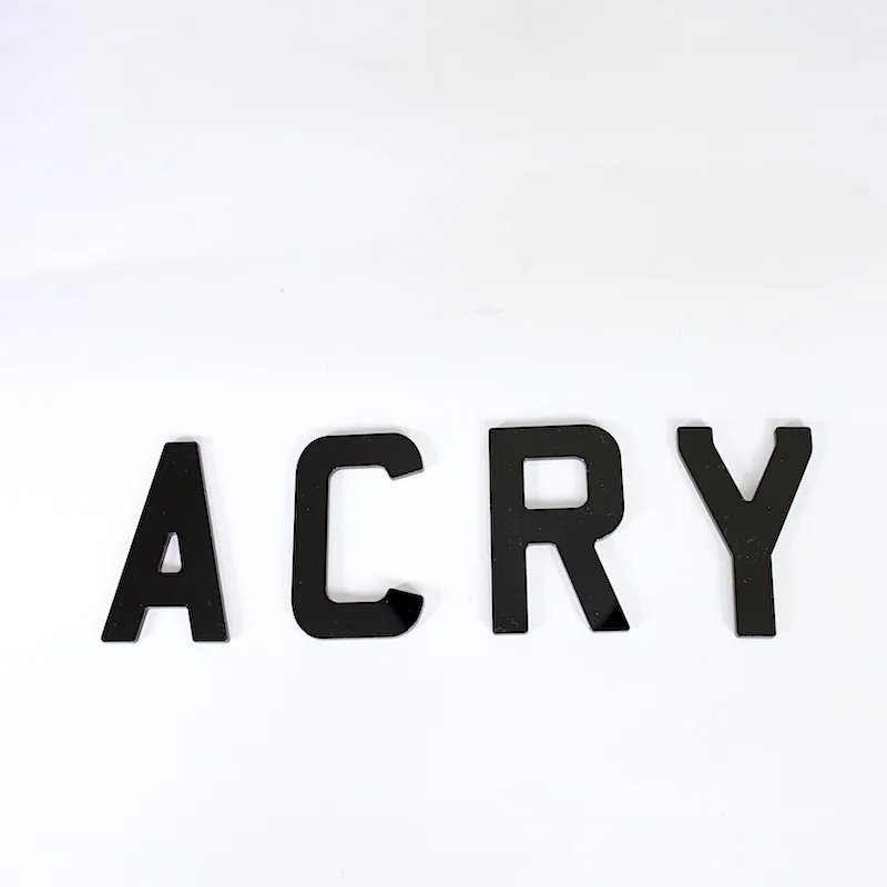Mirrorized Acrylic Letter UK 4D Laser Cut Letters For Number Plates 3D Customised License Number Car Plate