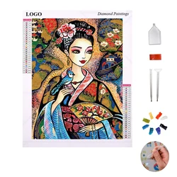 Hotsale Diamond Painting By Number Kits New Diy Diamond Painting Kit Cross Stitch Sexy Girl In Japanese Anime